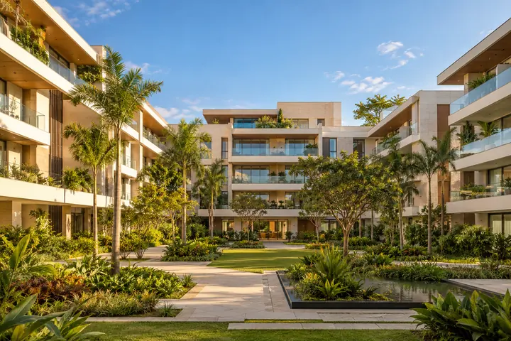 Imagem ilustrativa de um condomínio residencial